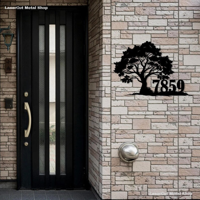 Custom Metal Address Signs for Modern Homes