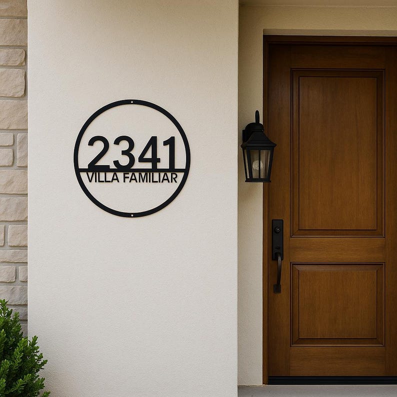 Custom Metal Villa & Casa Name Signs