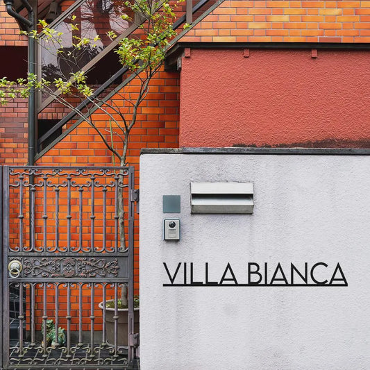 Custom Villa Name Sign | Personalized Outdoor House Plaque
