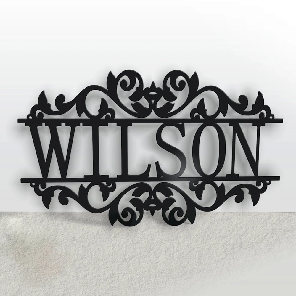 Personalized Metal Name Sign, For Outdoor