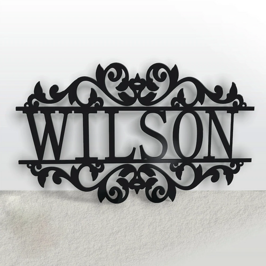 Personalized Metal Name Sign, For Outdoor