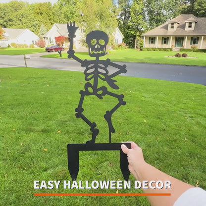 Outdoor Halloween Decor Metal Sign