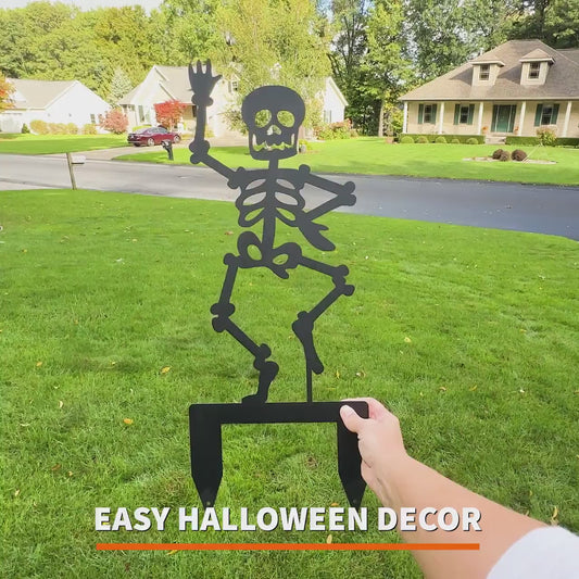 Outdoor Halloween Decor Metal Sign